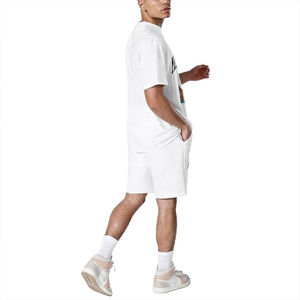 Personalizado al por mayor de los hombres en blanco 100% algodón camiseta y logotipo corto de impresión de valores a granel ropa de mezcla de ropa de balas ropa usada - Product Image 4