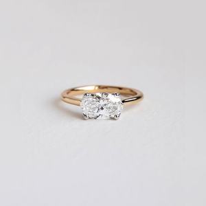 Luxury Pear Shaped Engagement Ring Gold Silver Platinum Setting marquise Accent Stone wholesale supplier - Product Image 6