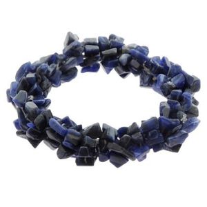 Pulsera de cristal Sodalite Chips Beads Stone Crystal Gemstone Joyería de moda Hombres y mujeres Regalo Energía - Product Image 4