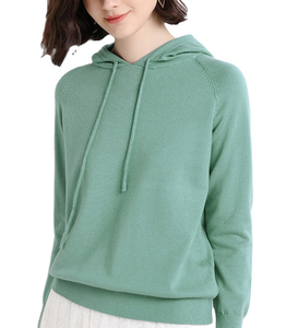 Sudadera holgada de algodón 100% para mujer, ropa deportiva con logo bordado personalizado, gruesa, de gran tamaño - Product Image 2