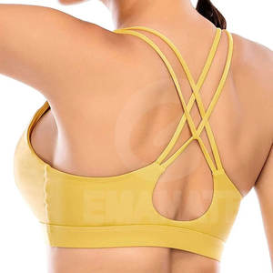 Sujetador Deportivo de Yoga Transpirable de Alta Sujeción, Secado Rápido, Elástico en Cuatro Direcciones, Diseño Personalizado con Logotipo Frontal, Sin Costuras para Mujer - Product Image 4