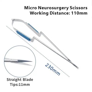 Micro ciseaux de neurochirurgie Instruments microchirurgicaux Micro ciseaux en acier inoxydable fabriqués au Pakistan par Zuol - Product Image 4