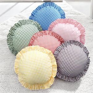<b>Orange</b> Striped Ruffle Luxury Ruffles Boho Cotton Flange <b>Pillow</b> Covers Decorative Frill Ruffle Throw <b>Pillow</b> Boho Designer <b>Pillow</b> - Product Image 6