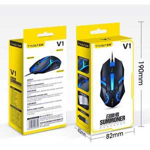 Souris de jeu filaire T-Wolf V1, rétroéclairée par USB RGB, pour ordinateur de bureau, ordinateur portable, usage au bureau - Product Image 3
