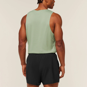 Débardeurs pour hommes de qualité supérieure à prix abordable – Respirants, pour l'entraînement, la gym et le fitness – Coton, motif rayé, col rond – Collection 2026 - Product Image 2