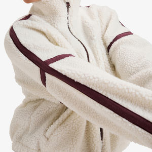 Chaqueta Bomber Sherpa para Mujer, Diseño Nuevo, Venta al por Mayor, Personalizada, Impermeable, Transpirable, Cortavientos, Precio de Fábrica - Product Image 4
