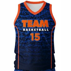 Uniforme personnalisé de basket-ball d'équipe uniforme personnalisé de conception en gros bonne qualité séchage rapide 100% polyester uniformes de basket-ball - Product Image 6