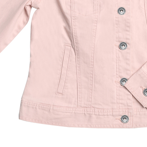 Ventes en gros de jeans personnalisés pour femmes, vestes en jean à col rabattu pour femmes, vestes en jean amples pour femmes - Product Image 3