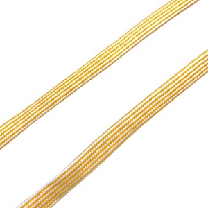 Cordon de serrage plat en polyester 100% élastique de 5mm avec embouts en métal pour vêtements et chaussures haute ténacité écologique - Product Image 4