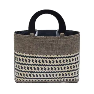 Eco Friendly Handwoven Seagrass Handbag with Various design and size specialized for Summer Vacation Natural