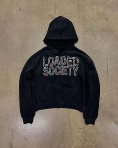 Custom recortada de gran tamaño desgastado Zip-Up Hoodie Set con ropa de calle parche bordado Hombres Fitness Joggers - Product Image 3