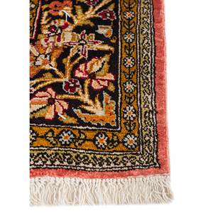 Alfombras de Seda Anudadas a Mano Gulmarg, Diseño Rectangular con Medallón Rojo Naranja, Estilo Patchwork para Sala de Estar, Modelo Pae-6312 - Product Image 4