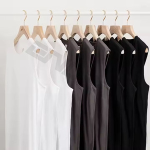 Débardeur tricoté respirant de haute qualité, grande taille, coupe ample et courte, sans manches, personnalisable - Product Image 5