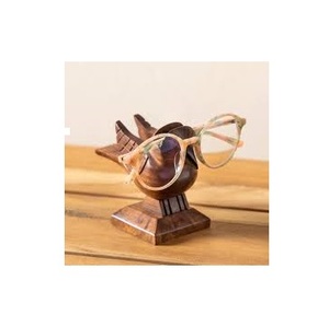 Porte-verre pour les yeux en bois fait à la main écologique Support élégant pour les spécifications Accessoire de mode tendance - Product Image 2