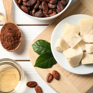 Beurre de cacao 100% pur naturel non raffiné, revitalisant nourrissant pour la peau, adapté à tous les types de peau |   Cosmétiques en gros, savons, lotions - Product Image 3