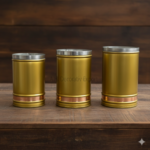 Juego de Jarrones Cilíndricos Modernos de Acero Inoxidable Pulido, Jarrones de Metal para Plantas de Tamaño Personalizado, Jarrón Portátil de Sobremesa para Hogar/Hotel - Product Image 4