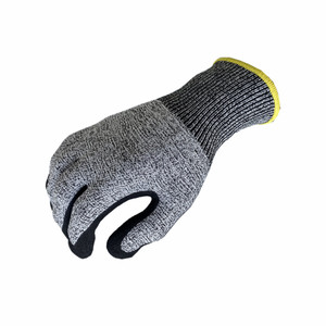 Fourniture d'usine HPPE Shell Sandy Nitrile Enduit Touchscreen Oil Grip Anti Cut Gants de travail - Product Image 5