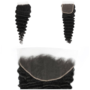 Encaje suizo frontal profundo Rubio Balayage de lujo, cabello humano Remy, listo para matar - Product Image 4