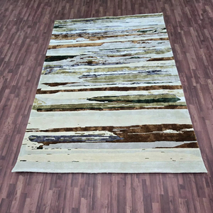 Alfombra de lana moderna NZ personalizada con patrón abstracto a mano, alfombras y juegos personalizables para dormitorio o sala de estar - Product Image 1