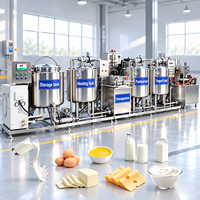 Machine de traitement du lait et du fromage à petite échelle, pasteurisateur de lait de chèvre 100L, usine clé en main pour yaourt
