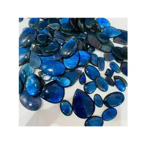 Light Weight Fashion Accessories Blue Labradorite Cabochon Gemstone for Jewellery Making Available at Bulk Quantity