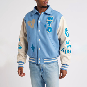 เสื้อแจ็กเก็ตผ้าวูลสำหรับผู้ชายเสื้อแจ็กเก็ตผ้ากำมะหยี่คอปกตั้งดีไซน์ใหม่ล่าสุด2024 - Product Image 4