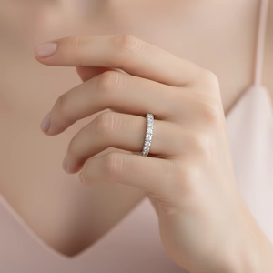 Anillo de Oro de 14K y Diamantes Naturales con Brillo Infinito para Mujer, para Bodas, Fiestas, Aniversarios, Regalos Románticos y Celebraciones - Product Image 5