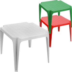 Progarden piccolo tavolo per bambini in plastica bianca impilabile 55x50x44h cm tavolo per bambini - Product Image 2
