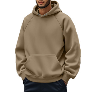 Heavyweight 450Gsm algodón poliéster pulóver sudaderas con capucha estilo en blanco para hombres diseño personalizable sudaderas con capucha para hombres - Product Image 3