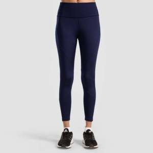 Leggings slim Equniox bleu marine avec effet push-up, respirants, en Spandex/Nylon, logo personnalisé, style fitness/yoga/sport, grandes tailles, entraînement, XS - Product Image 2