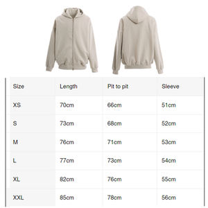 Sudadera con Capucha Personalizada para Hombre, con Logotipo Serigrafiado, Cierre de Cremallera, Talla Completa, Talla Grande, Ropa Casual, Sudadera de Forro Polar con Talla Personalizada - Product Image 5