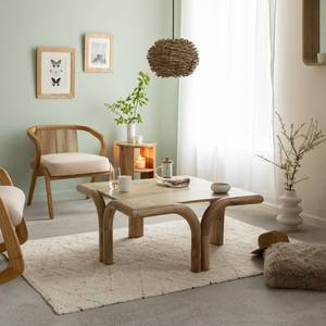 Mesa de centro cuadrada de madera de mango Zola - Product Image 1