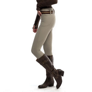 Vêtements équestres respirant taille élastique plat devant printemps siège complet impression Silicone pantalon d'équitation femmes culottes - Product Image 6