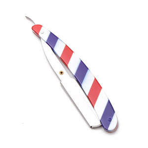 Rasoir droit pliant pour hommes avec logo personnalisé Style unique en acier inoxydable Nouveau prix bon marché Services OEM pour le rasage - Product Image 1