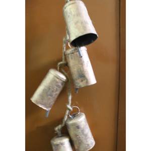 กระดิ่งเหล็กตกแต่งผนังสไตล์ชนบทแบบ Shabby Chic ขนาด 3.5 นิ้ว ผลิตจากวัสดุรีไซเคิล นำเข้าจากอินเดีย - Product Image 6