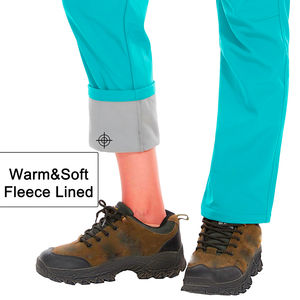 Pantalon Softshell Durable pour Femmes Léger Respirant Imperméable Coupe-Vent Pantalon Extérieur pour Randonnée Trekking Camping - Product Image 4