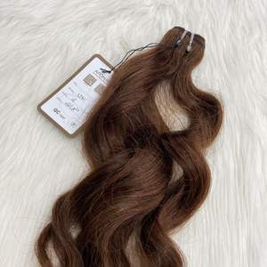 Gran oferta 100% cabello humano virgen vietnamita Clip-In onda profunda suelta suave ondulado marrón máquina de ondas naturales trama doble sin enredos - Product Image 4