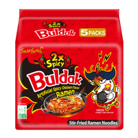 Wholesale Samyang Buldak Noodles Korean Hot Chicken Original Flavor Instant Cup Noodles Handmade and Fried Halal 140g X 5