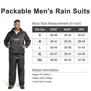 Custom Designed <b>Poncho</b> Rain Suit for Outdoor Adventures-Waterproof with Windproof Fabric & Adjustable Hood Logo Decoration - Product Image 6
