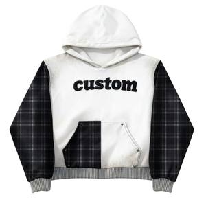 Sweat-shirt à capuche surdimensionné pour homme, design personnalisé 2025, best-seller, style streetwear brodé - Product Image 1