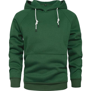 2025 OEM Sweats à capuche vierges de haute qualité pour hommes Jersey marron uni chaud 100% sweats à capuche en coton avec cordes - Product Image 1