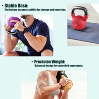 Kettlebell en néoprène durable et compact avec logo personnalisé pour la salle de sport à domicile, design doux au toucher