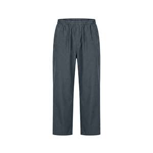 Chaqueta Cortavientos para Hombre, Color Gris Oscuro, Cuello Alto, Cierre de Botones, Manga Larga, Tejido Sólido de Poliéster - Product Image 2