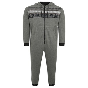 Onesie à manches longues personnalisé pour femmes Nouveaux vêtements de nuit en gros pour hommes - Product Image 2
