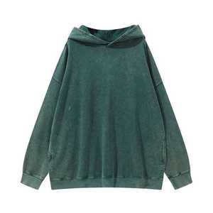 Fashionable Base For Customization Men Hoodies With Custom Prints Embroidery Or Logos Allow Wearer Men's Acid Washed - Product Image 3