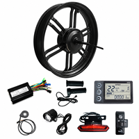 Kit de conversion pour vélo électrique et vélo à neige avec moteur à moyeu arrière à engrenages 48V 52V 750W 1000W pour pneus larges de 20 pouces (20x4.0)