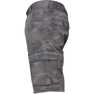 Pantalones cortos de carga de verano personalizados Joggers Gris Carbón con 6 bolsillos Patrón sólido Lienzo Estilo casual - Product Image 3