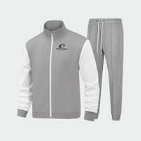 Survêtement d'hiver pour homme Ostriya de qualité supérieure, 100% coton, col montant, décontracté, uni, grande taille, personnalisable