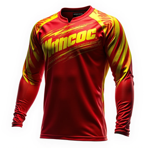 Jersey de Motocross de Manga Larga, Ropa de Automovilismo Unisex, Cómoda, Personalizable, Transpirable - Product Image 4
