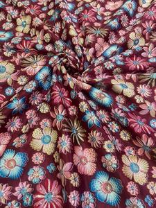 ผ้าชีฟองโพลีเอสเตอร์งานพิมพ์ด้วยด้ายจากผู้ผลิตอินเดีย - Product Image 2